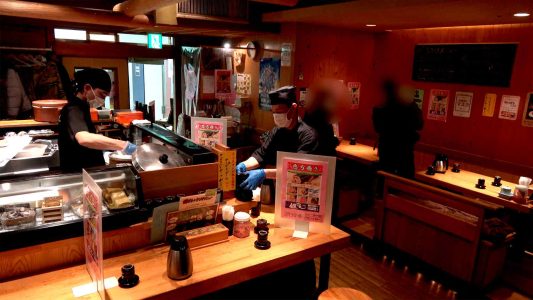 お客さんが来店