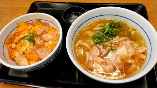 親子丼と鶏塩うどん