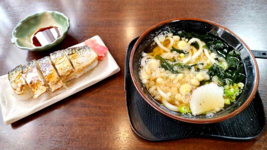 焼きサバ寿司定食