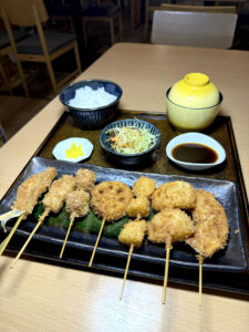 明石焼・串カツ みつは 串カツ おすすめ定食