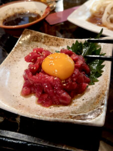 焼肉居酒屋 新撰組 ユッケ